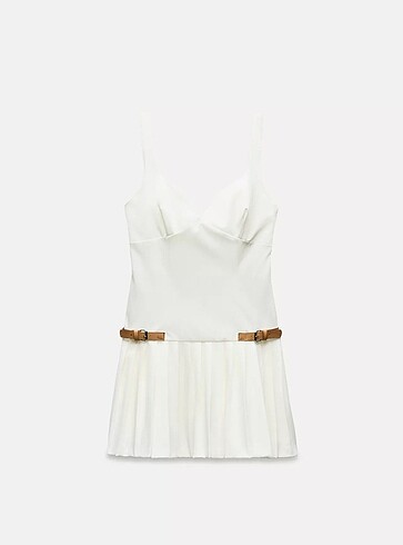 xs Beden Zara pileli elbise
