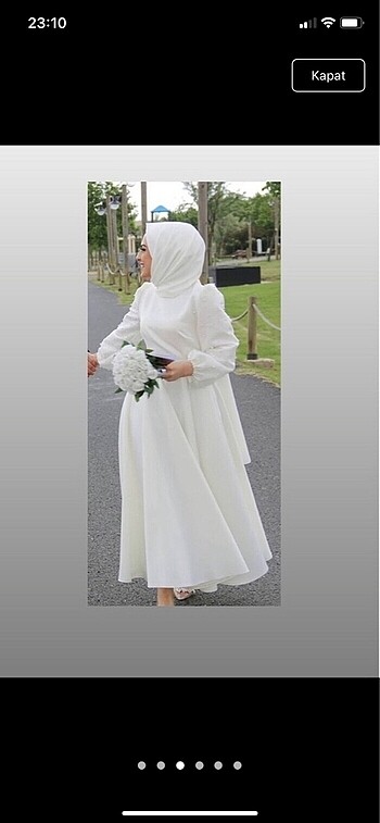 38 Beden Tesettür nikah elbisesi