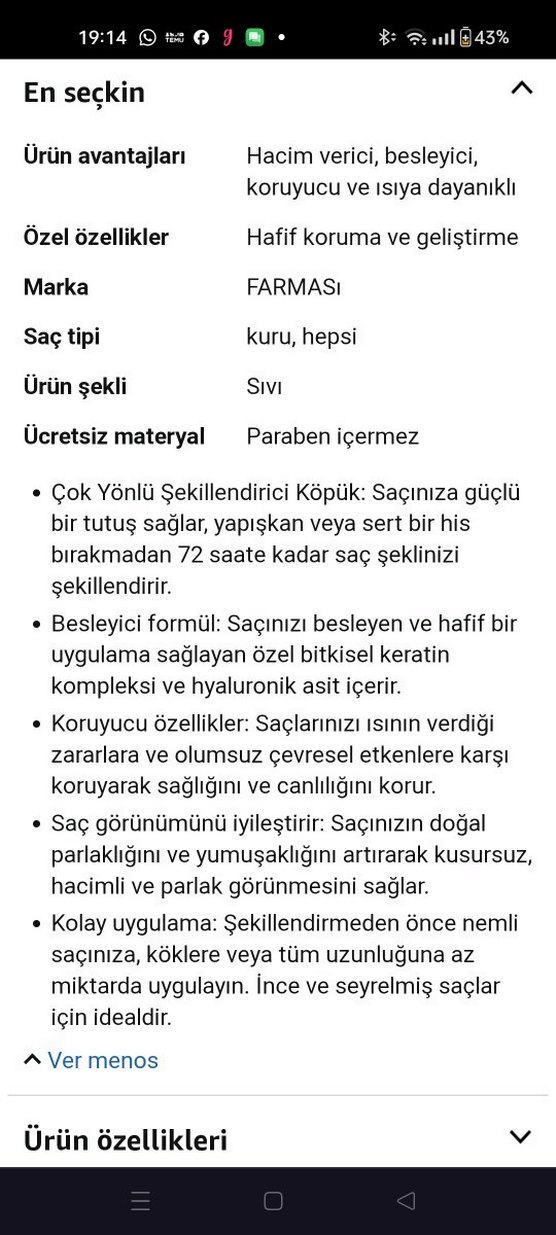 Farmasi Dr. C. Tuna Isıya Karşı Koruyucu Saç Köpüğü - Görsel 3