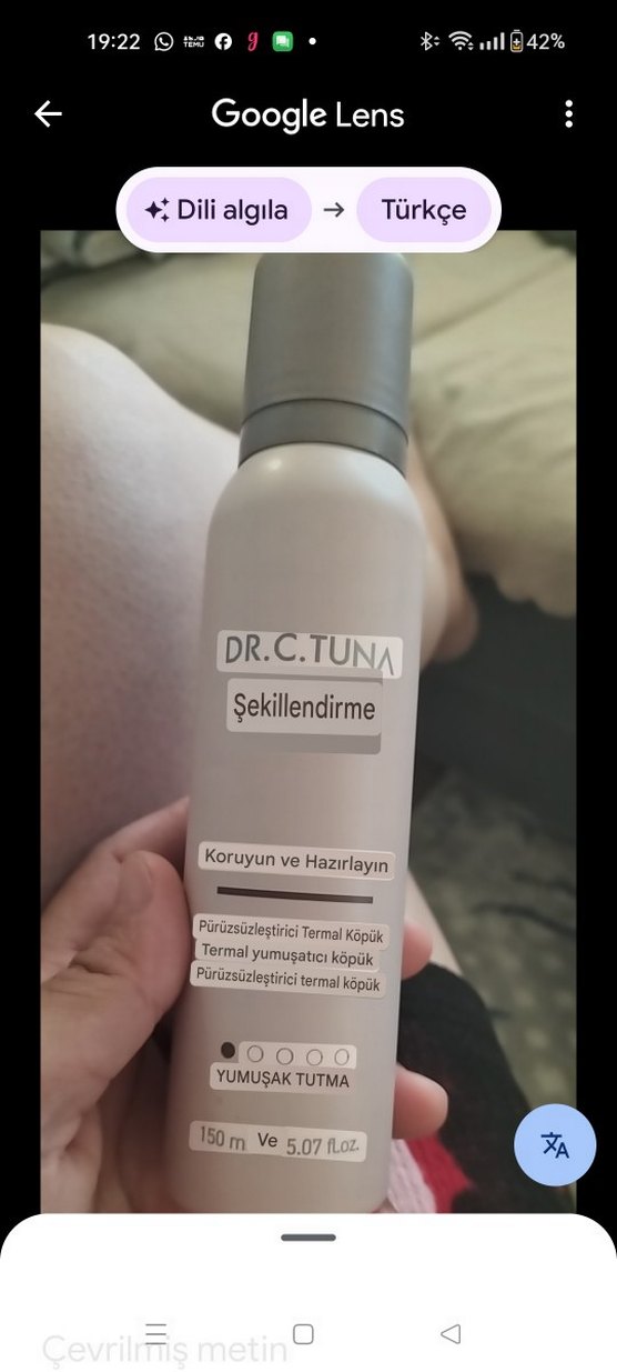 Farmasi Dr. C. Tuna Isıya Karşı Koruyucu Saç Köpüğü - Görsel 2