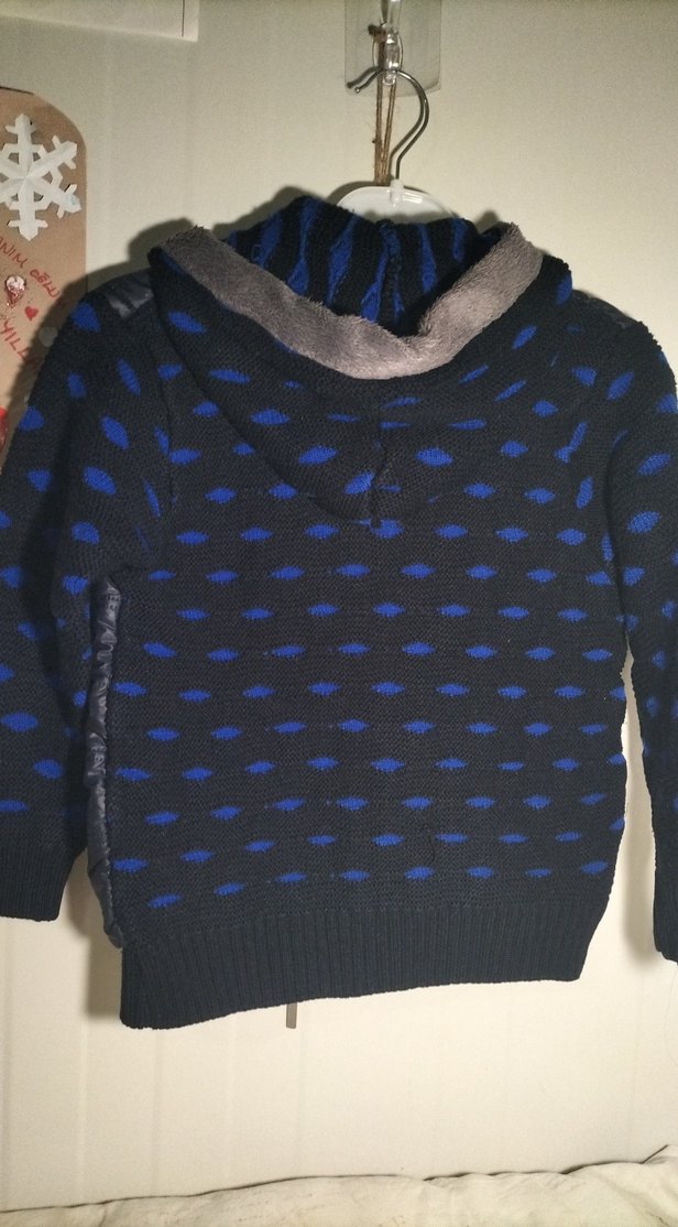 Erkek Çocuk Lacivert Fermuarlı Ceket - Görsel 2