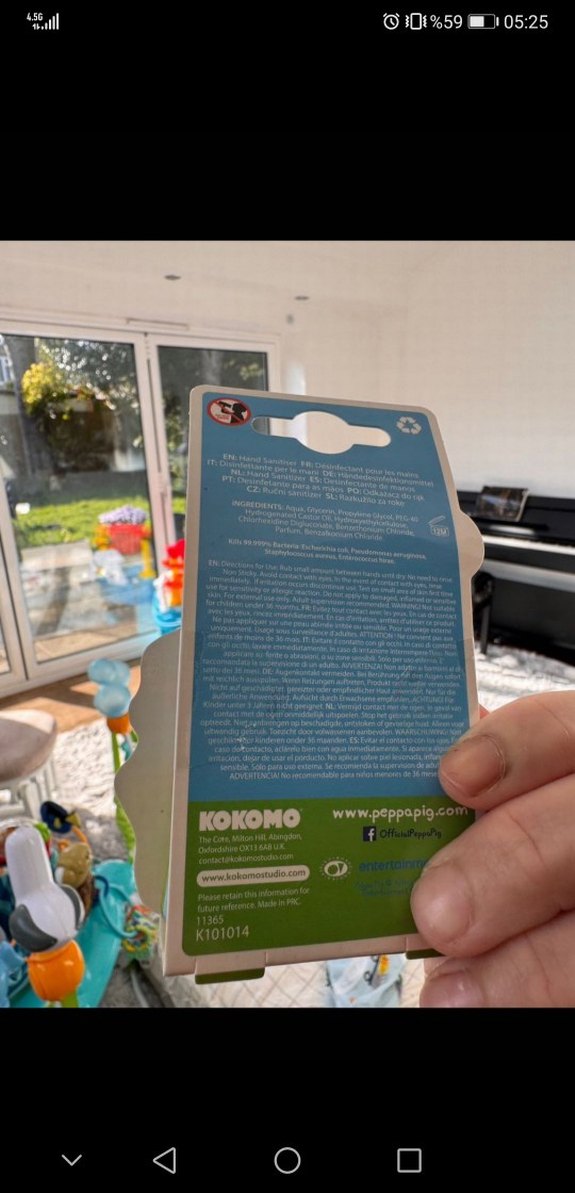 Peppa Pig İçin Antibakteriyel Nemlendirici El Dezenfektanı - Görsel 2