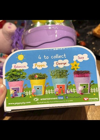 Pastel Mor Peppa Pig Saksı Oyuncak - Görsel 5