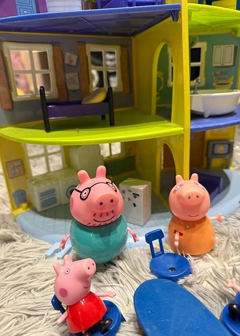 Renkli Peppa Pig Oyun Evi ve Figür Seti - Görsel 4