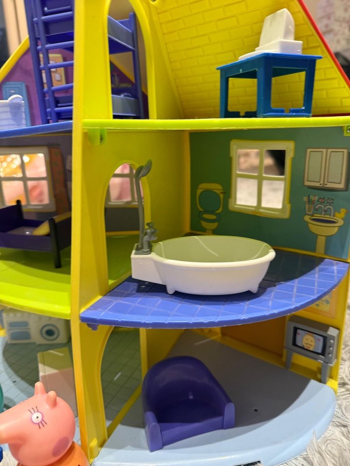 Renkli Peppa Pig Oyun Evi ve Figür Seti - Görsel 5