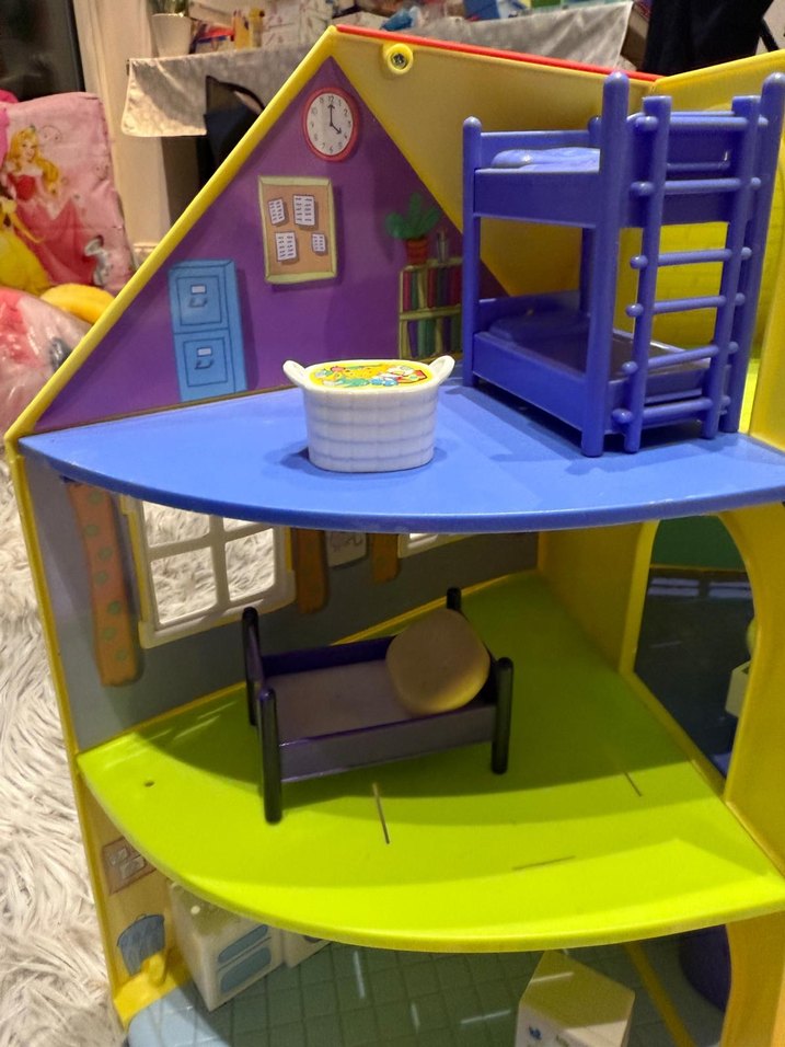 Renkli Peppa Pig Oyun Evi ve Figür Seti - Görsel 2