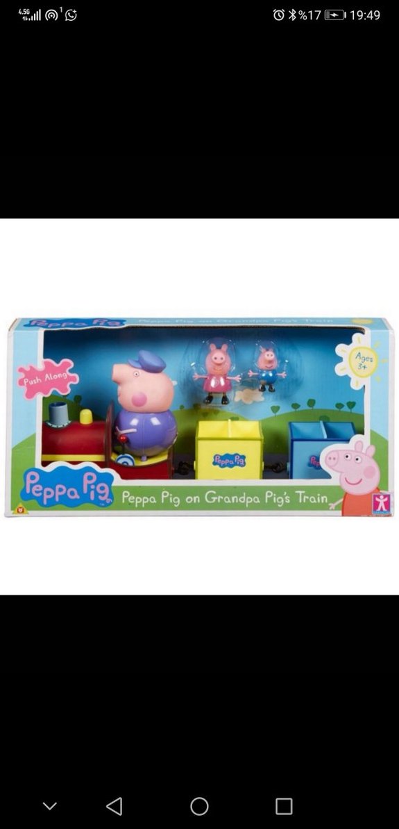 Peppa Pig Büyükbaba Domuz Treni Oyuncak Seti - Görsel 3