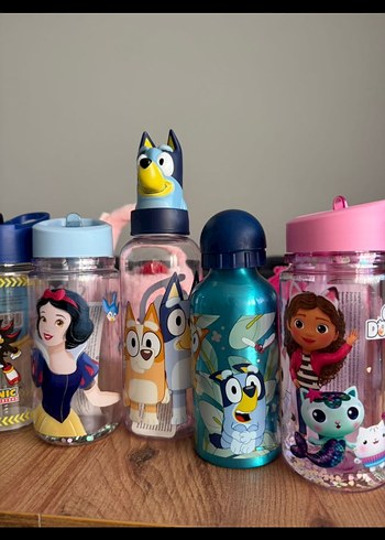 Disney Renkli Çocuk Termos Şişeleri Seti - Görsel 2