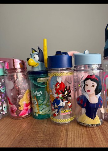 Disney Renkli Çocuk Termos Şişeleri Seti - Görsel 3