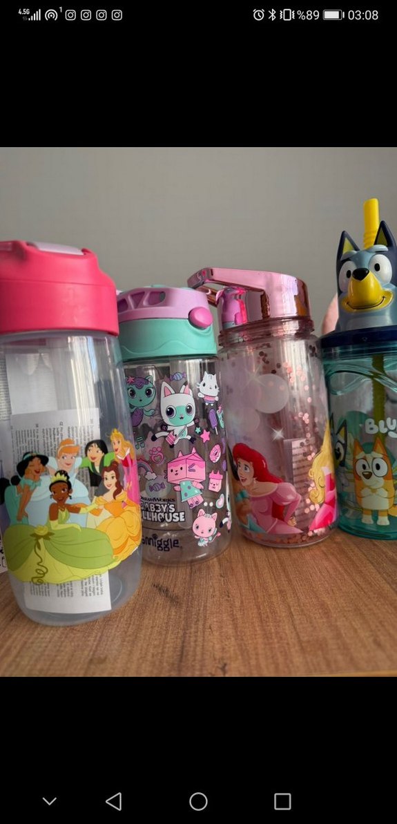 Disney Renkli Çocuk Termos Şişeleri Seti - Görsel 4