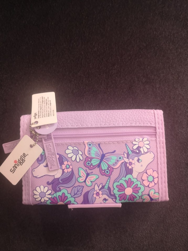 Mor Unicorn Baskılı simmigle lisanslı Çocuk Cüzdanı - Görsel 2