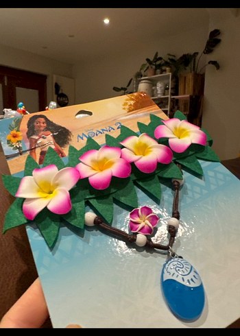 Moana 2 Temalı Boncuklu Çocuk Kolyesi takı seti - Görsel 3