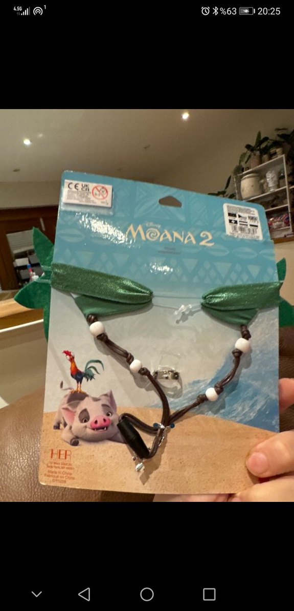 Moana 2 Temalı Boncuklu Çocuk Kolyesi takı seti - Görsel 2