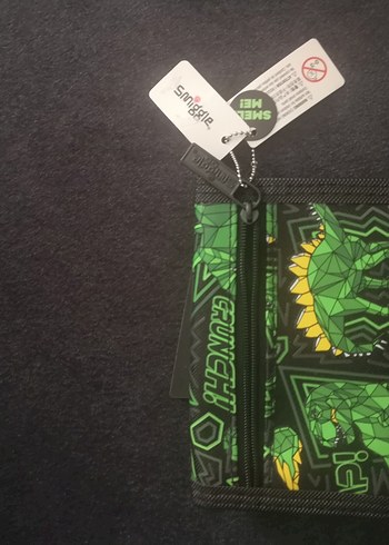 Yeşil Dinozor Desenli simmigle lisanslı erkek Çocuk cüzdan - Görsel 2