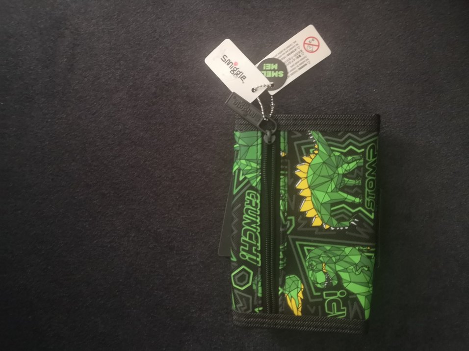 Yeşil Dinozor Desenli simmigle lisanslı erkek Çocuk cüzdan - Görsel 2