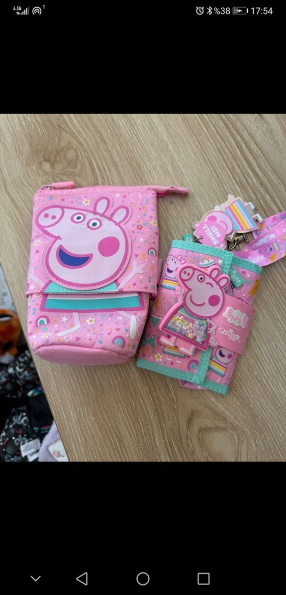 Peppa Pig amiggle Fermuarlı Çocuk Cüzdanı kalemlik - Görsel 2