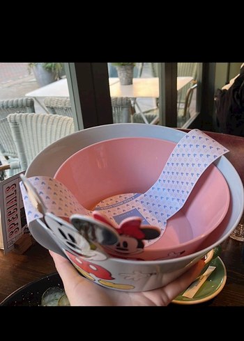 Mickey Mouse & Minnie Temalı Renkli Tabak Seti - Görsel 2