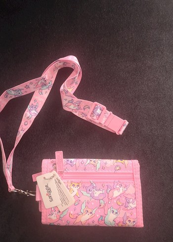 Pembe Baskılı simmigle Çocuk Cüzdanı - Görsel 2