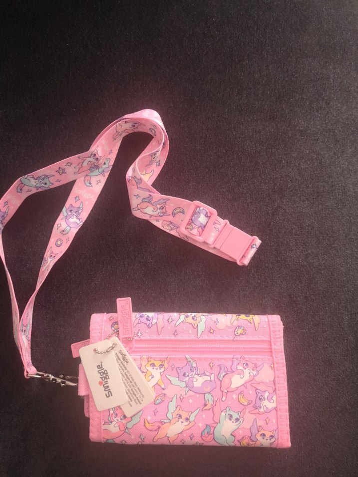 Pembe Baskılı simmigle Çocuk Cüzdanı - Görsel 2