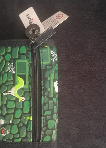 Yeşil Baskılı simmigle lisanslı Fermuarlı Çocuk Cüzdanı - Görsel 2