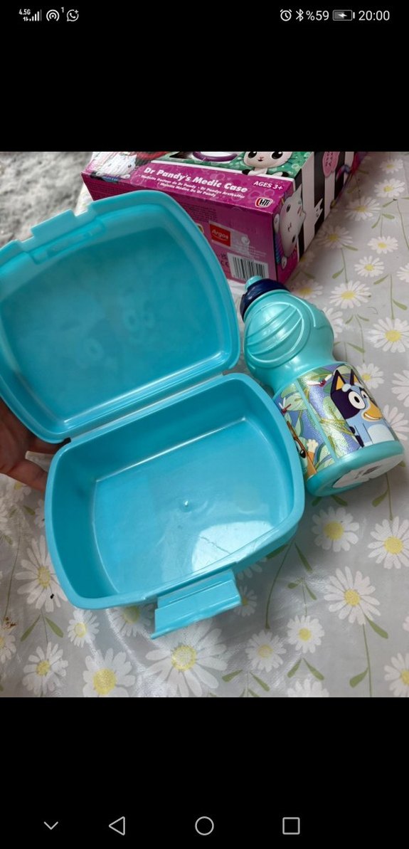 Bluey Mavi Renkli Çocuk Beslenme Kutusu ve Matara - Görsel 2