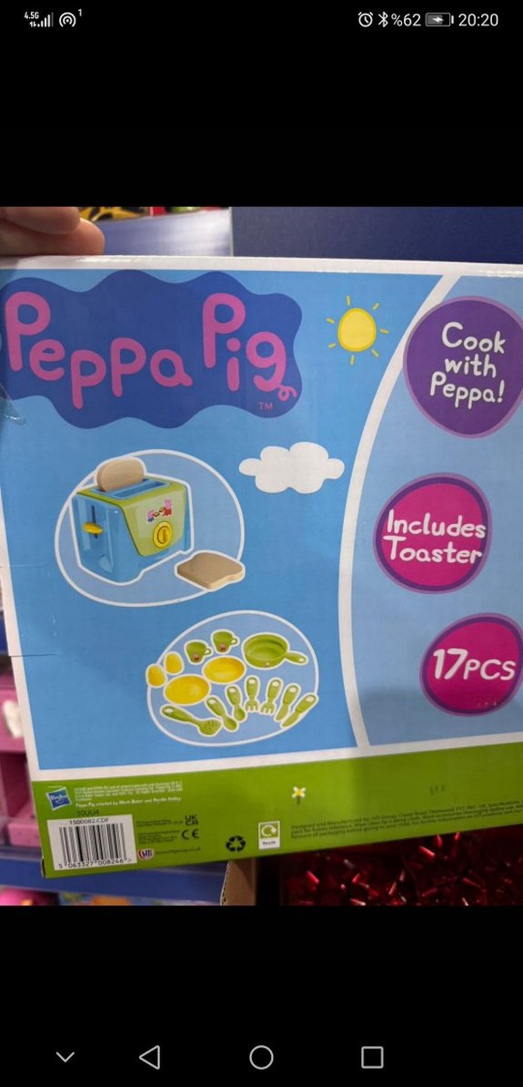 Peppa Pig Mini Mutfak Seti ve Tost Makinesi - Görsel 2