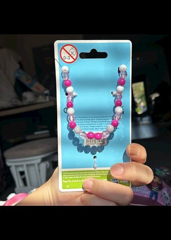 Peppa Pig Boncuklu Pembe Çocuk Takı Seti - Görsel 2