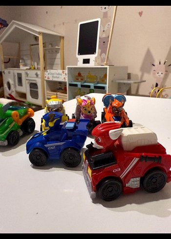 Paw Patrol Renkli mini Oyuncak Araba Seti - Görsel 2
