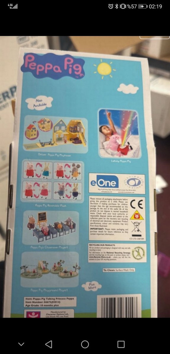 Konuşan Prenses Peppa Peluş Oyuncak - Görsel 3