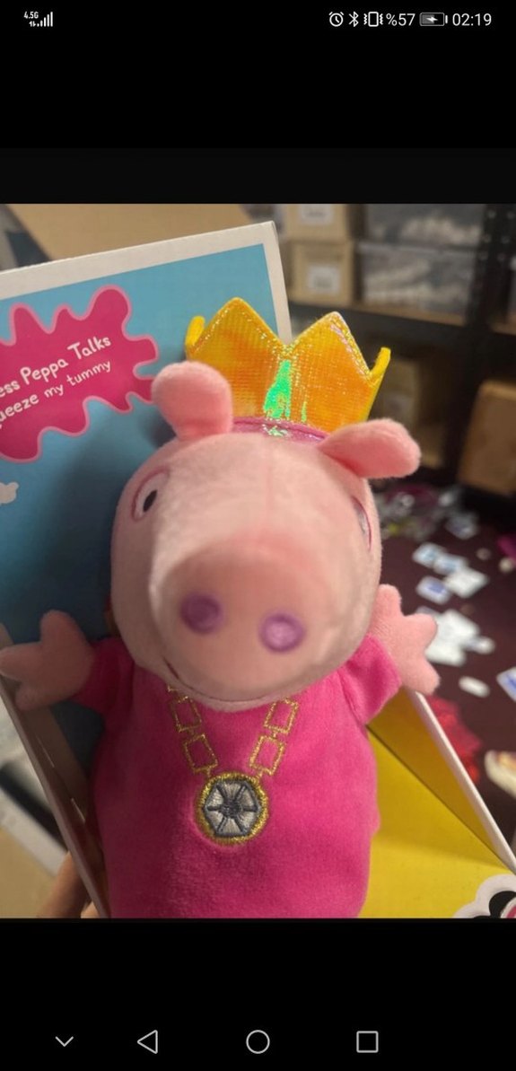Konuşan Prenses Peppa Peluş Oyuncak - Görsel 2