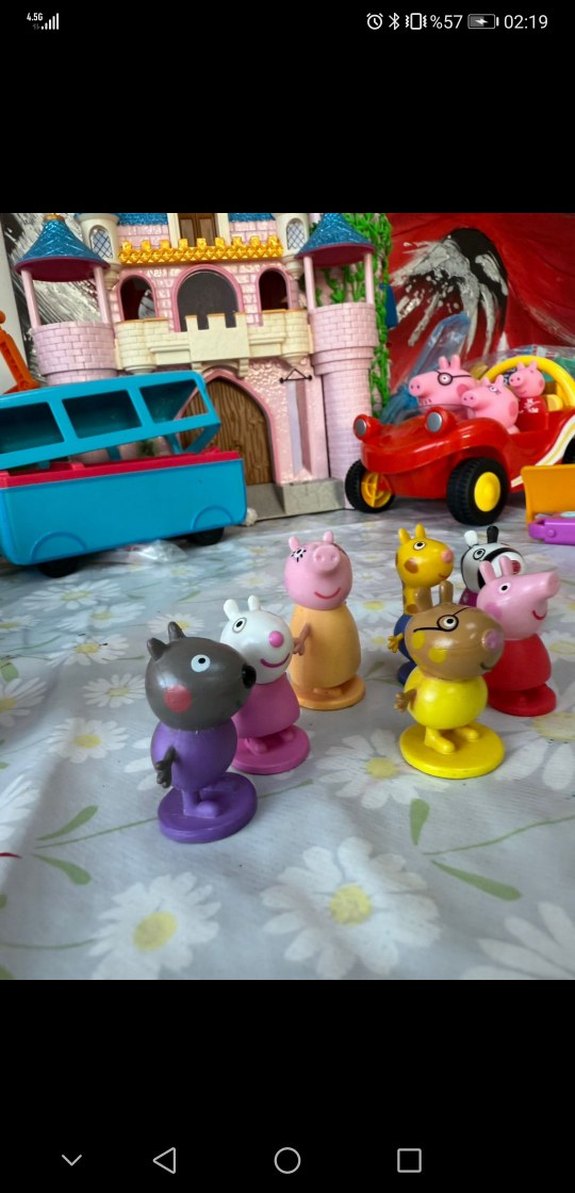 Renkli Peppa Pig Figürleri Seti - Görsel 2
