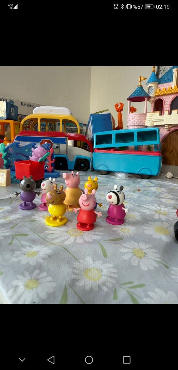 Renkli Peppa Pig Figürleri Seti - Görsel 3