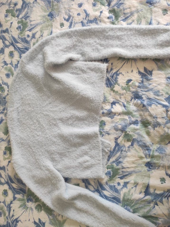 M beden peluş tüylü hırka - Görsel 3