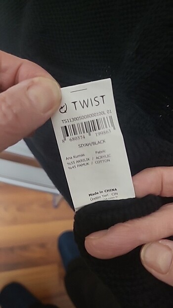 l Beden Twist kadın kazak L beden