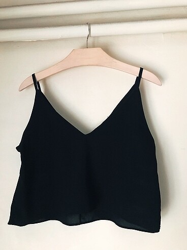 FullaModa Siyah Crop