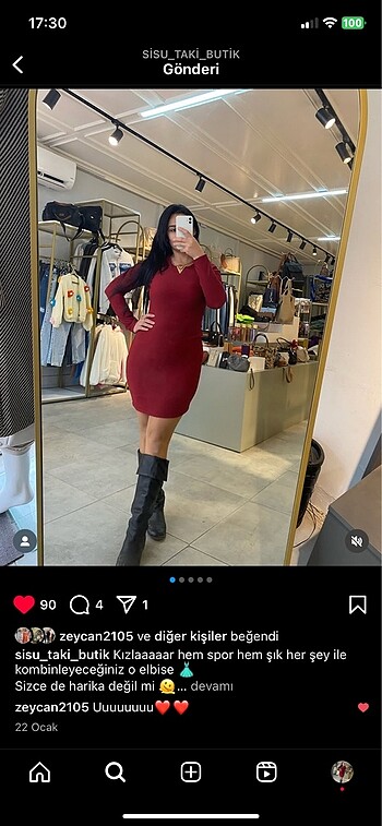 Diğer V detay a kesim elbise