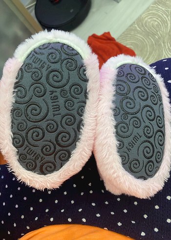 Kız Çocuk Pembe Peluş Ev Terliği - Görsel 4