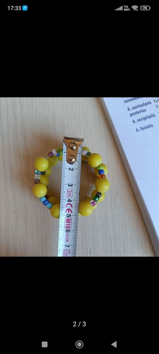 Renkli Boncuklu Sarı Bohem çocuk Bileklik - Görsel 2