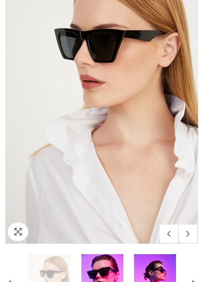 kadın Güneş gözlüğü kedi gözü Cat eye - Görsel 4