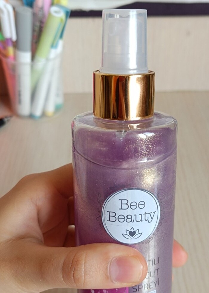 Bee Beauty Violet Işıltılı simli Vücut Spreyi - Görsel 2
