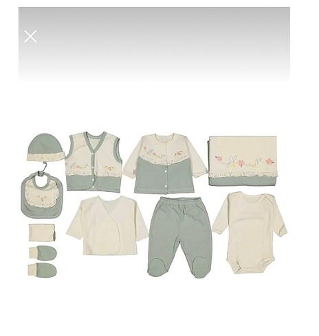 Gaye Bebe Gaye 10 parça hastane çıkışı Zıbın Set