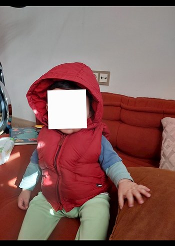 6-9 Ay Beden kırmızı Renk şisme yelek Zara unisex
