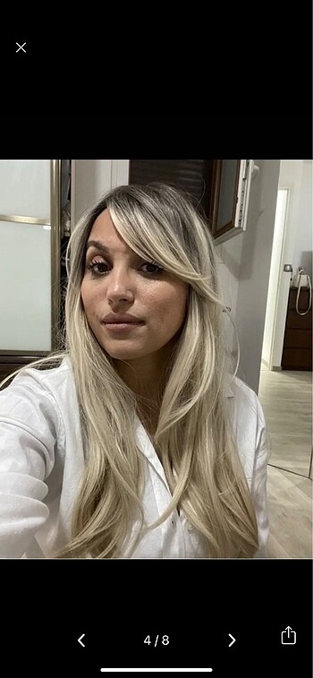  E.L.F Ombre sarı peruk