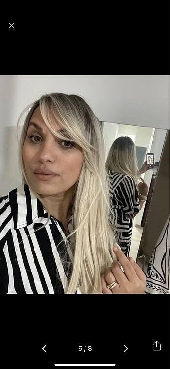  Beden Ombre sarı peruk