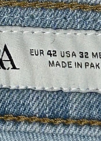 Zara erkek buz mavisi slim fit jean 42/32 - Görsel 4