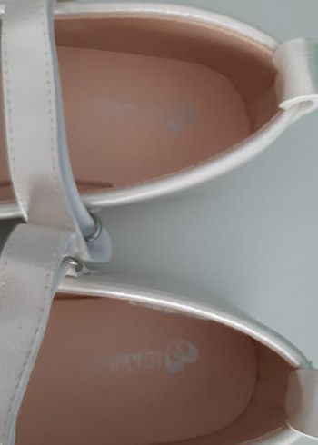 Kız Çocuk Beyaz Fiyonklu Babet Ayakkabı - Görsel 2