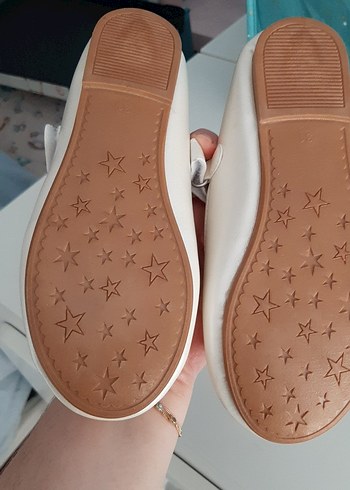 Kız Çocuk Beyaz Fiyonklu Babet Ayakkabı - Görsel 3