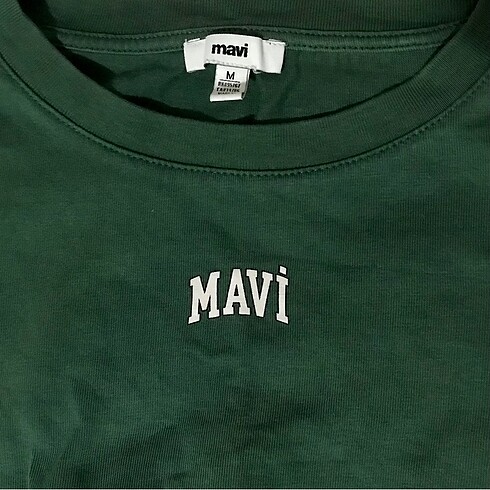 m Beden Mavi Yeşil Tişört