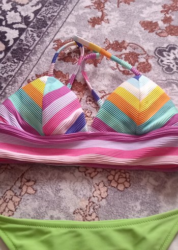Penti Renkli Bağcıklı Kadın Bikini Takımı