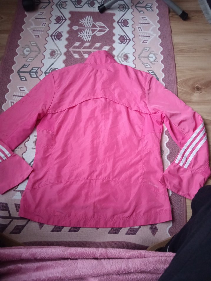 Pembe Fermuarlı Spor Kadın Eşofman Üstü - Görsel 3